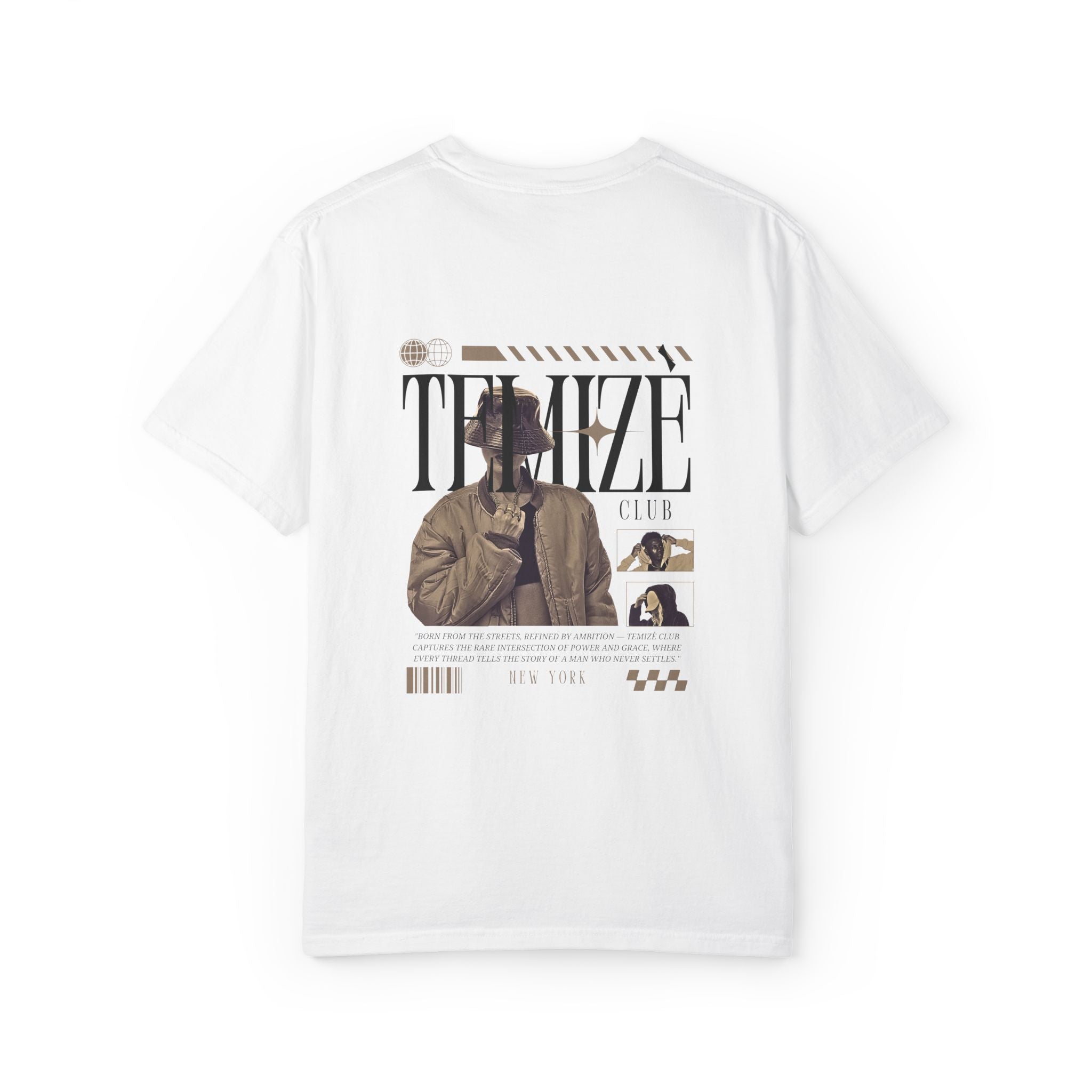 Temizè Club New York Oversized Graphic Tee — Black
